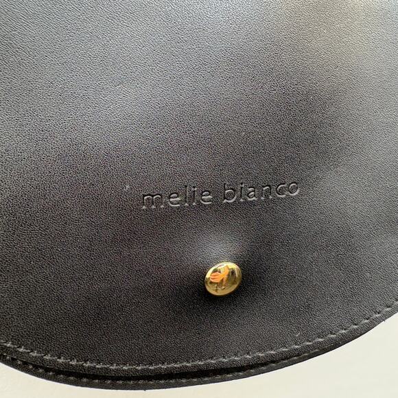 Melie Bianco Felix Ring Black Vegan Leather Crossbody - Picture 8 of 12